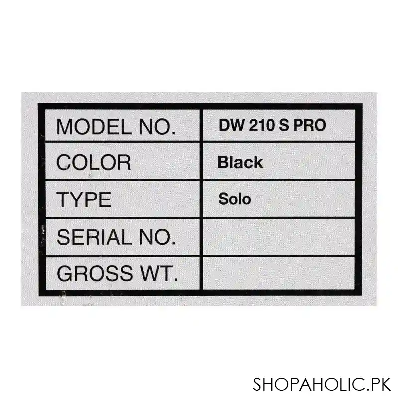 dawlance microwave oven, black, dw 210s pro image3