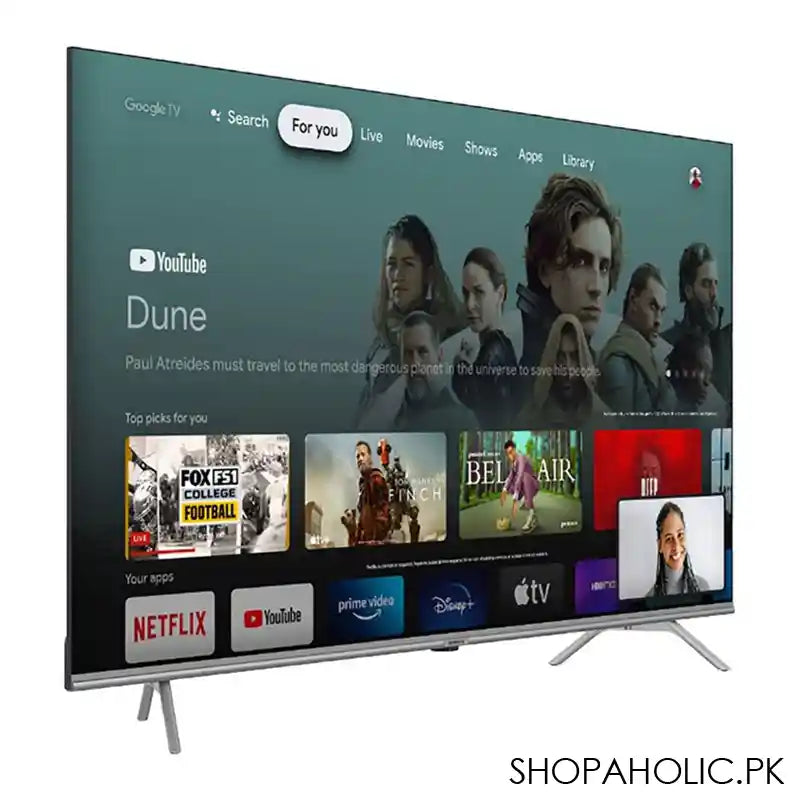 Dawlance Radiant Series 4K Ultra HD Android LED Google TV, 43 Inches, DT-43G22 - Image 3