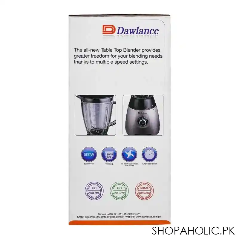 dawlance table blender, 500w, dwtb 620 image3