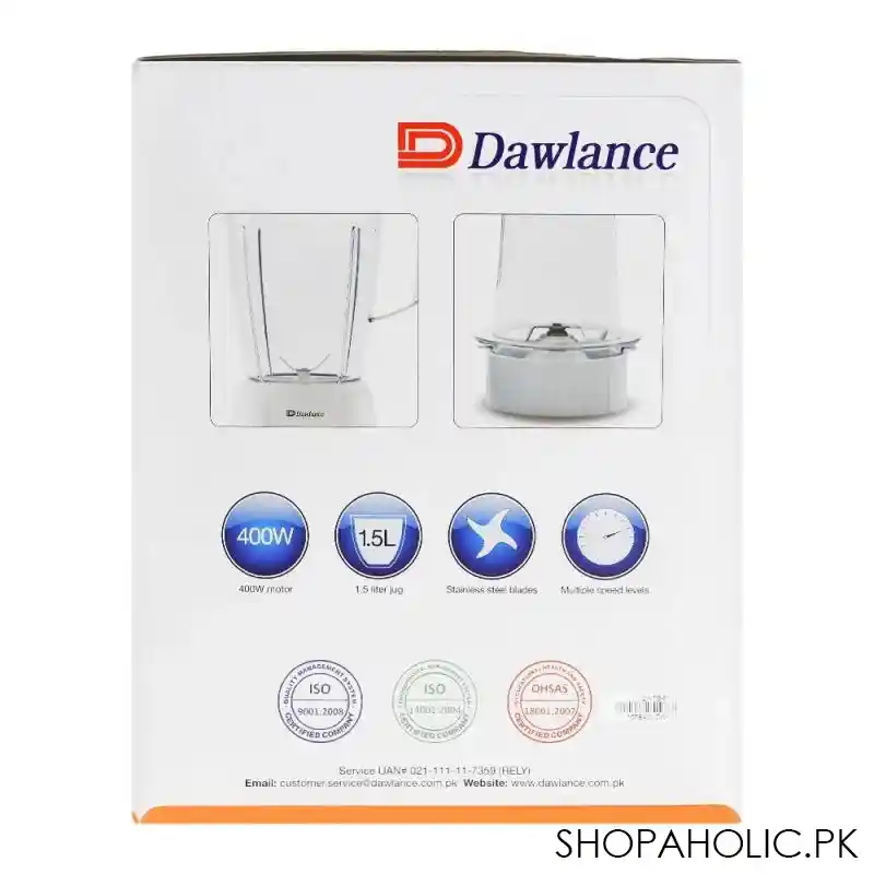 dawlance table top blender, vortex technology, dwtb 510 image3
