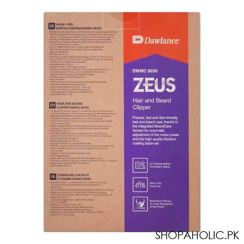 Dawlance Zeus Hair And Beard Clipper, DWMC 9030 - Image 4