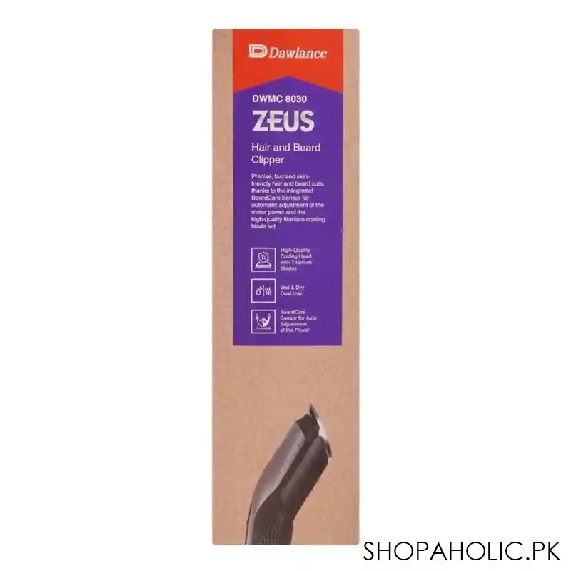 dawlance zeus hair and beard clipper, dwmc 8030 image5