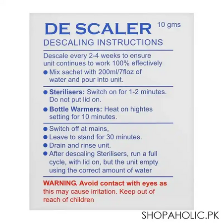 de scaler citric acid sachet, 10g main image