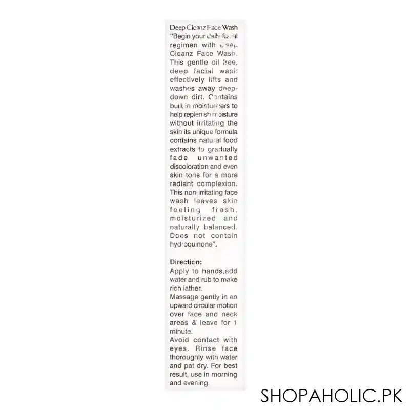 deep cleanz face wash, spotless skin triple action, 120ml image3