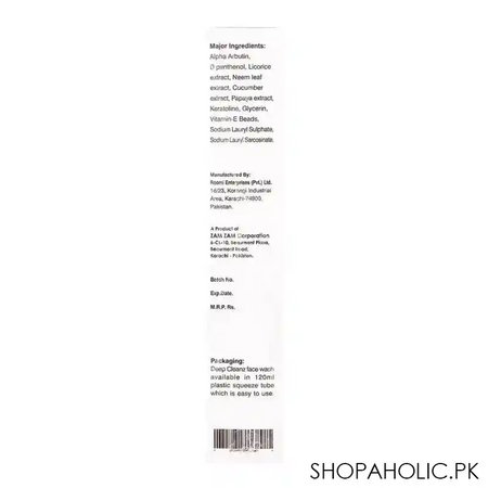 deep cleanz face wash, spotless skin triple action, 120ml image4