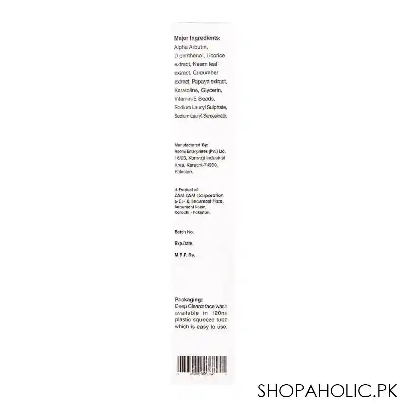 deep cleanz face wash, spotless skin triple action, 120ml image4