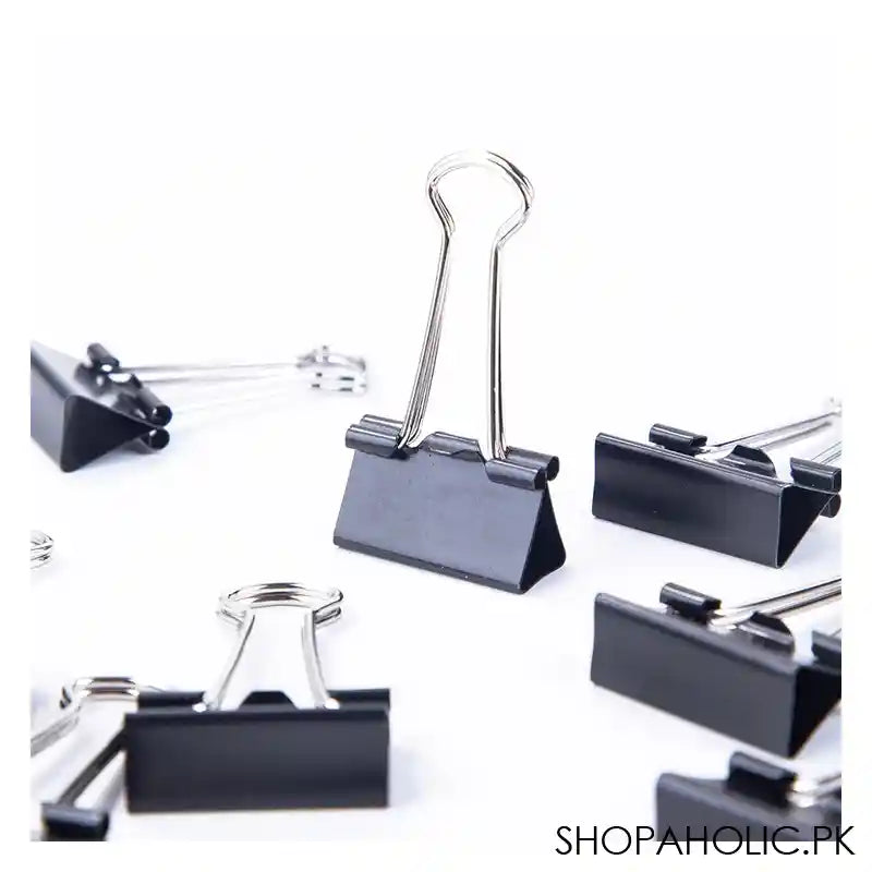 Deli 25mm Binder Clip Box, Black, E38564 - Image 3