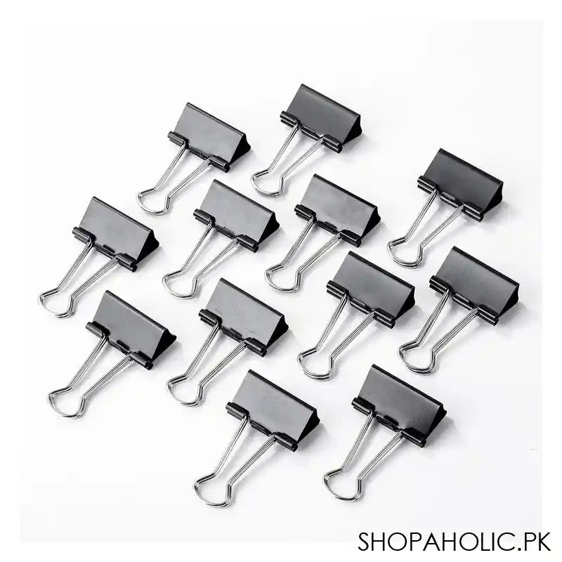 Deli 32mm Binder Clip Box, Black, E38563 - Image 2