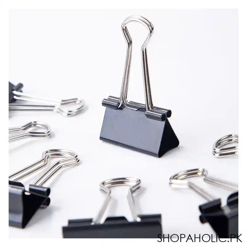 Deli 32mm Binder Clip Box, Black, E38563 - Image 4