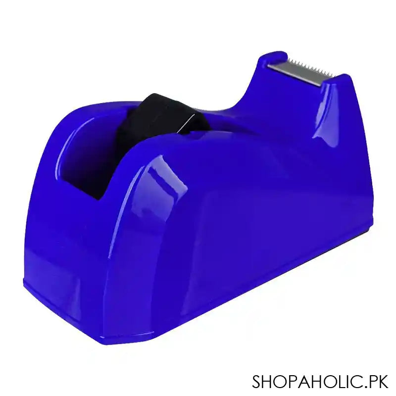 Deli 58mm Tape Dispenser, ABS Material, Anti Skid, Tape Width 18mm, Medium, Blue, E814 - Image 3