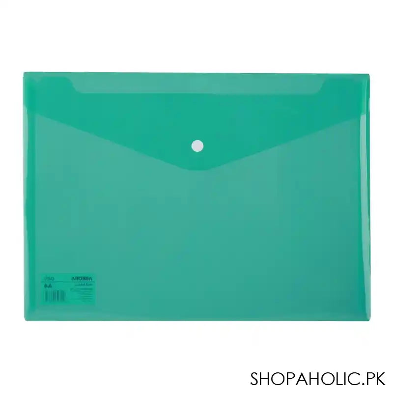 Deli Aurora A4 Button File Bag, Assorted Colors, E5505 - Main Image