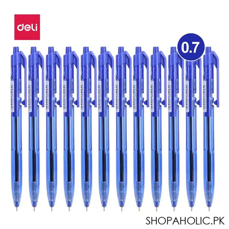 Deli Ball Pen, Mini Tip 0.7mm, Blue, 1-Piece, EQ02130 - Image 5