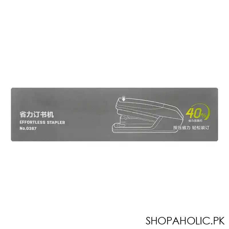 Deli Effortless Stapler, 24/6 & 26/6 Staples, 150 Staple Capacity, 20 Sheet Limit, White, E0367 - Image 3