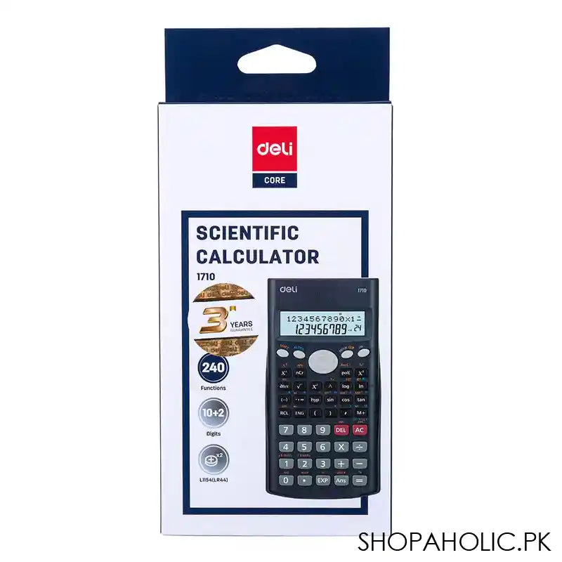 Deli Scientific Calculator With 240 Functions, Dark Grey, E1710 - Image 2