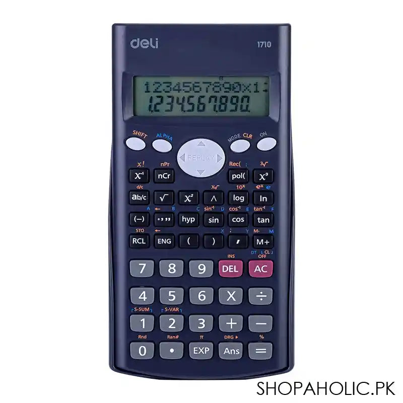 Deli Scientific Calculator With 240 Functions, Dark Grey, E1710 - Main Image