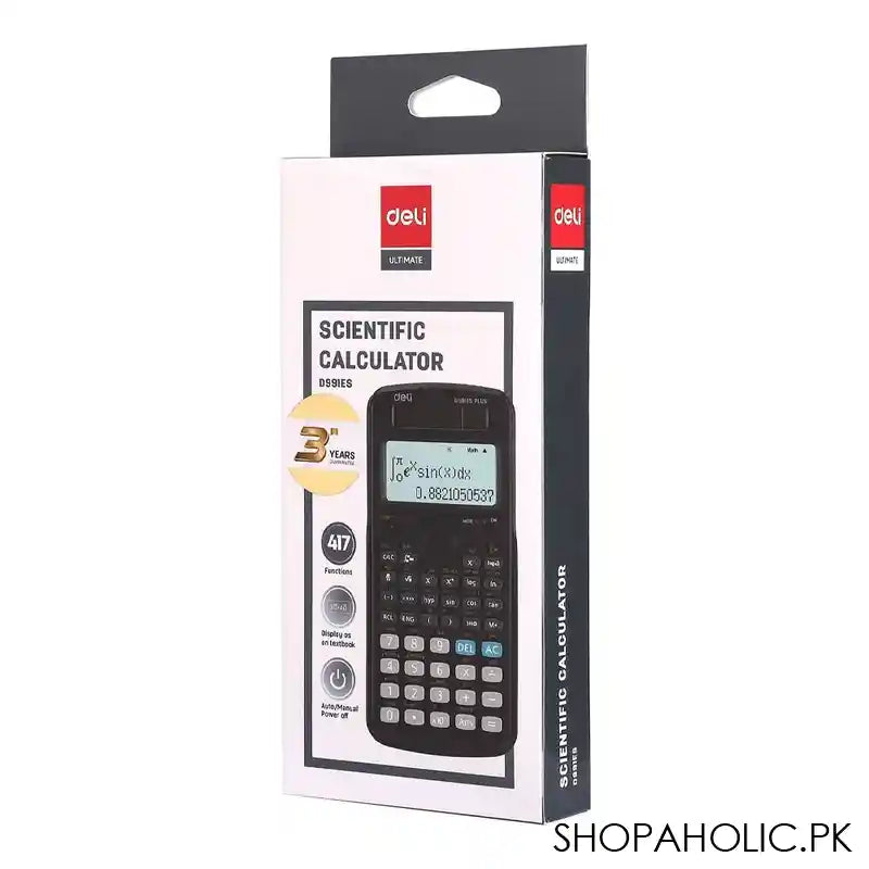 Deli Scientific Calculator With 417 Functions, Black, ED991ES - Image 2
