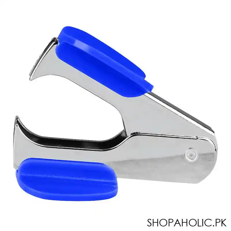 Deli Staple Remover With Lock System, Remove Pins From 25 Sheets Staple, Pin Size 24/6 or 26/6, Blue, E0231 - Main Image