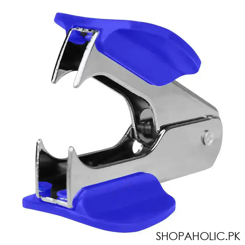 Deli Staple Remover With Lock System, Remove Pins From 25 Sheets Staple, Pin Size 24/6 or 26/6, Blue, E0231 - Image 4