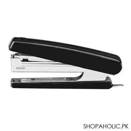 Deli Stapler With Pin Remover & Metal Pull Bar, No. 10 Staples, 100 Staple Capacity, 15 Sheet Limit, Black, E0221 - Main Image