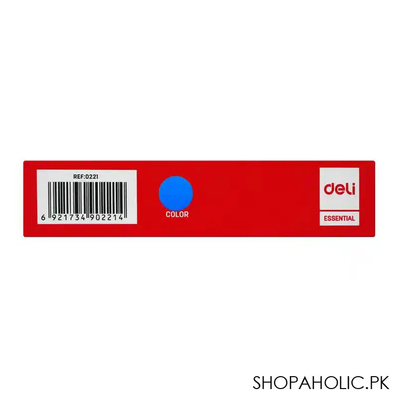 Deli Stapler With Pin Remover & Metal Pull Bar, No. 10 Staples, 100 Staple Capacity, 15 Sheet Limit, Blue, E0221 - Image 5