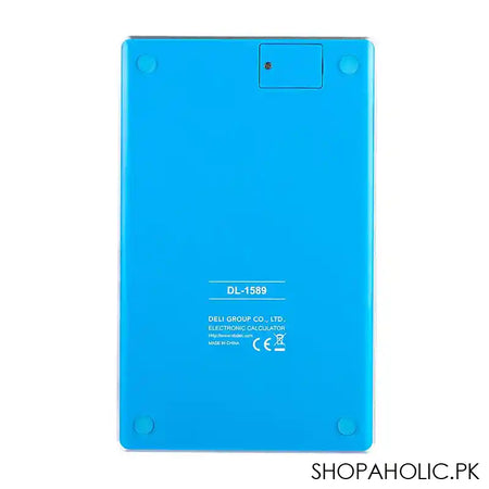 Deli Touch Series Acrylic Keys 12-Digits Desktop Calculator, Blue, E1589 - Image 4