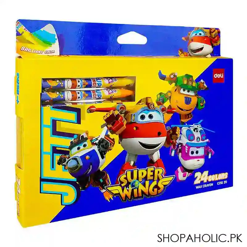 Deli Wax Crayons, 24 Colors, Non Toxic, Not For Children Under 3 Years, EC21020 - Main Image