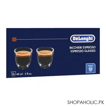 delonghi espresso glasses, 2x 60ml, dlsc310 image2