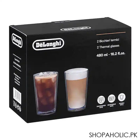 Delonghi Thermal Glasses, 2-Pack, 480ml - Image 2