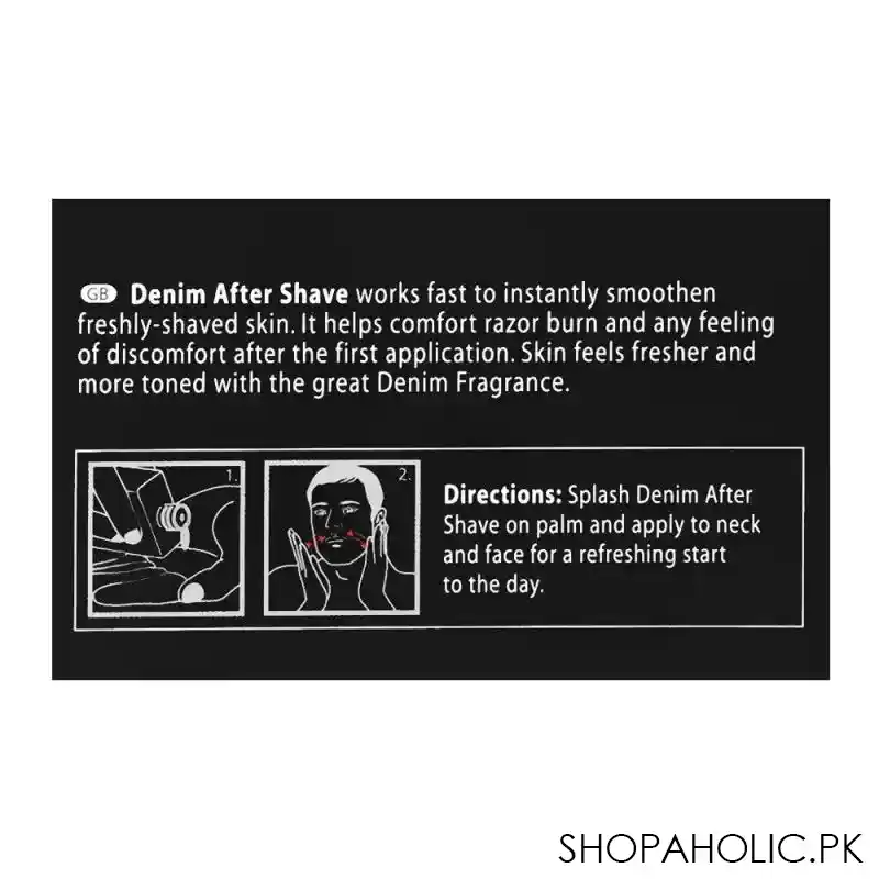 denim raw passion after shave, 100ml image3