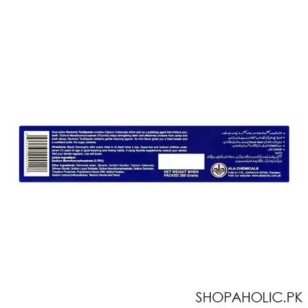dentonic fluoride toothpaste brush pack, 200g image3
