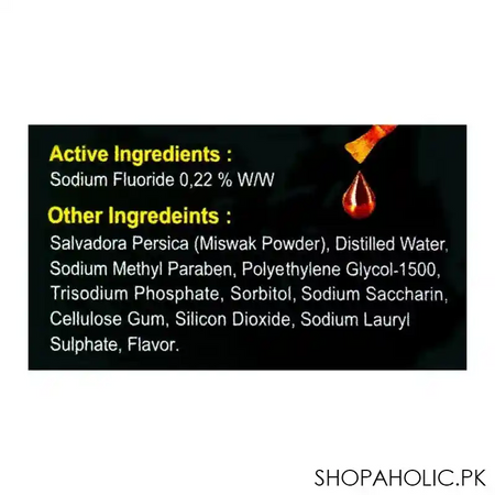 dentonic miswak al assil toothpaste, 170g image4