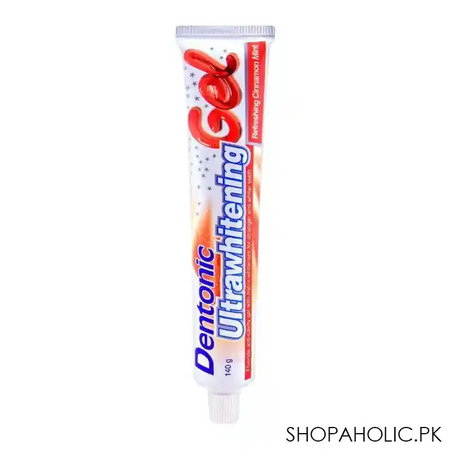 dentonic ultrawhitening refreshing cinnamon gel toothpaste, 140g main image