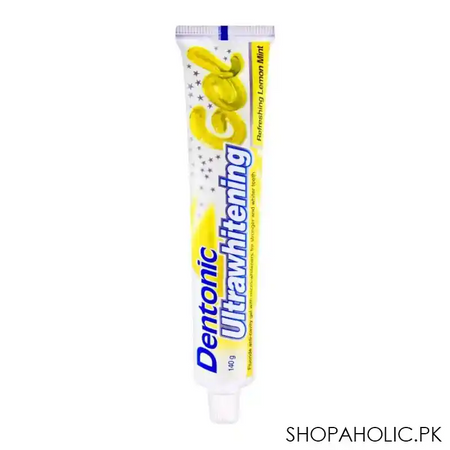 dentonic ultrawhitening refreshing lemon mint gel toothpaste, 140g main image