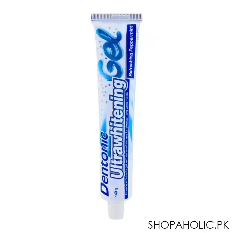 dentonic ultrawhitening refreshing peppermint gel toothpaste, 140g main image
