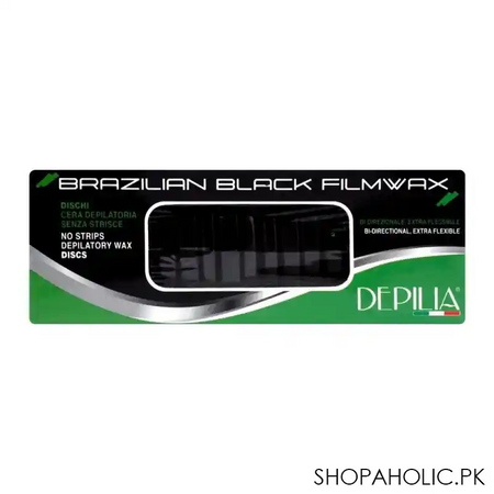 depilia brazilian black filmwax, no strips depilatory wax discs, 400ml main image