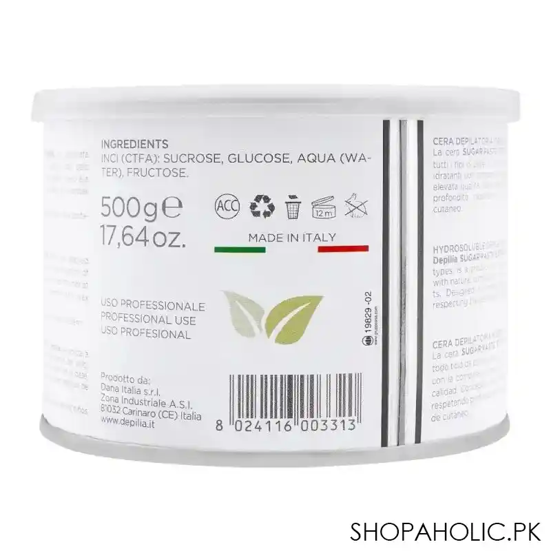 depilia sugar paste hydrosoluble depilatory wax, normal, 500ml image2