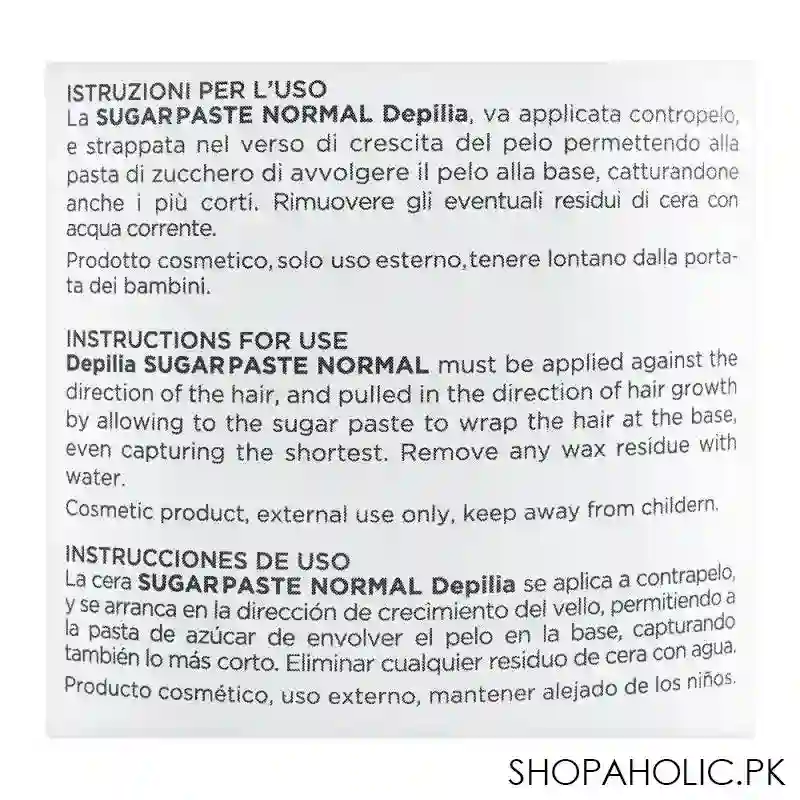 depilia sugar paste hydrosoluble depilatory wax, normal, 500ml image4