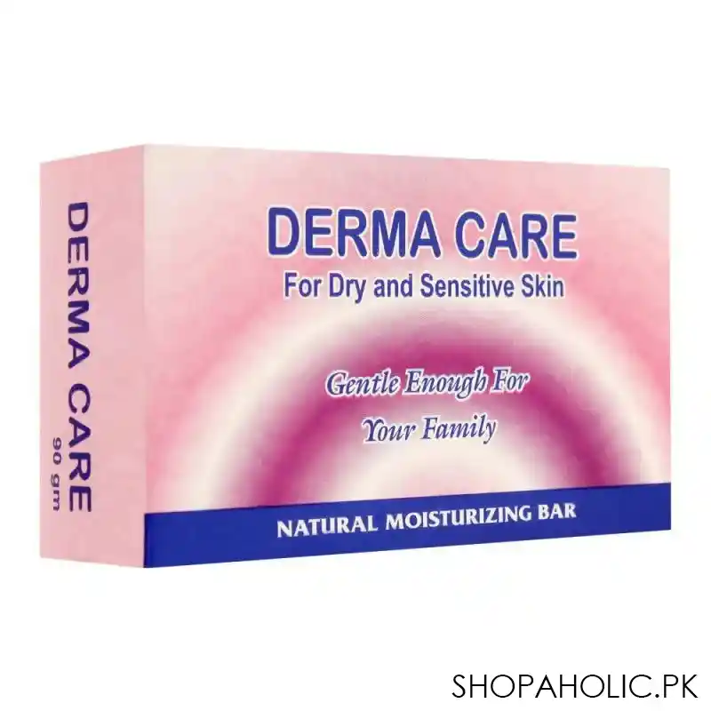 derma care natural moisturizing soap bar, for dry & sensitive skin. 100g main image
