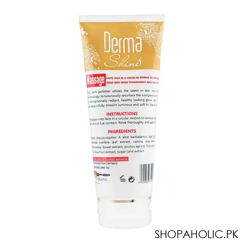 Derma Shine Gently Exfoliating Mix Fruits Whitening Skin Polisher, For All Skin Types, 200g - Image 2