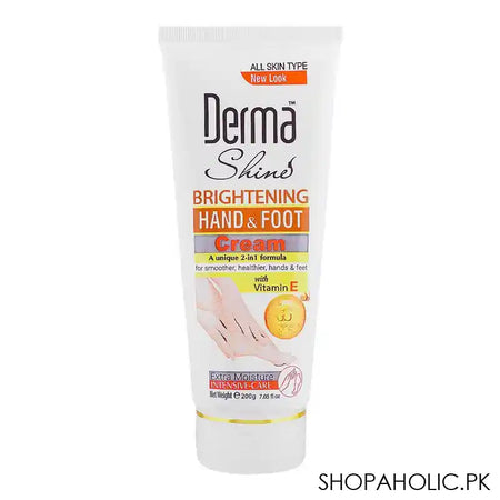 Derma Shine Whitening Vitamin E Hand & Foot Cream, 200g - Main Image