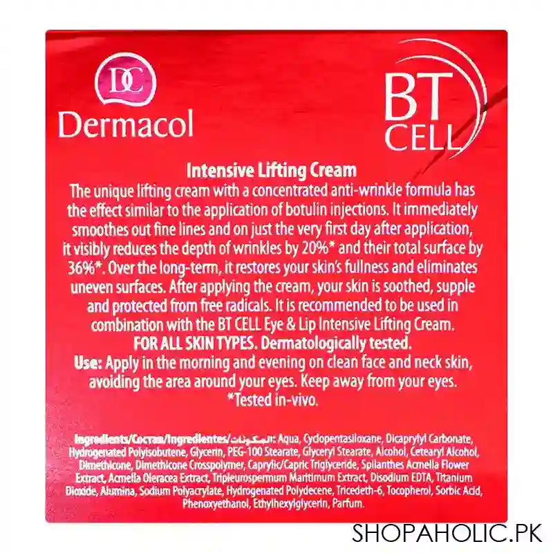 Dermacol BT Cell Intensive Lifting Cream, 50ml - Image 3