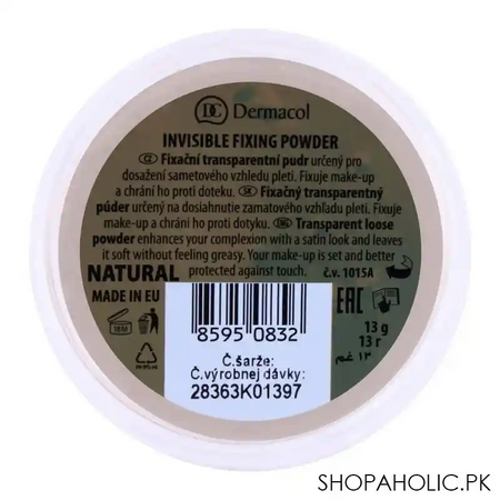 dermacol invisible fixing powder, light image2