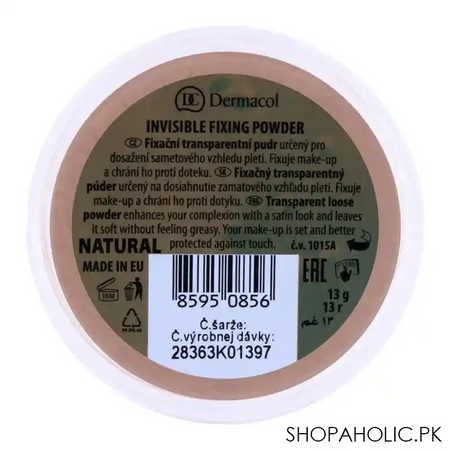 dermacol invisible fixing powder, natural image2