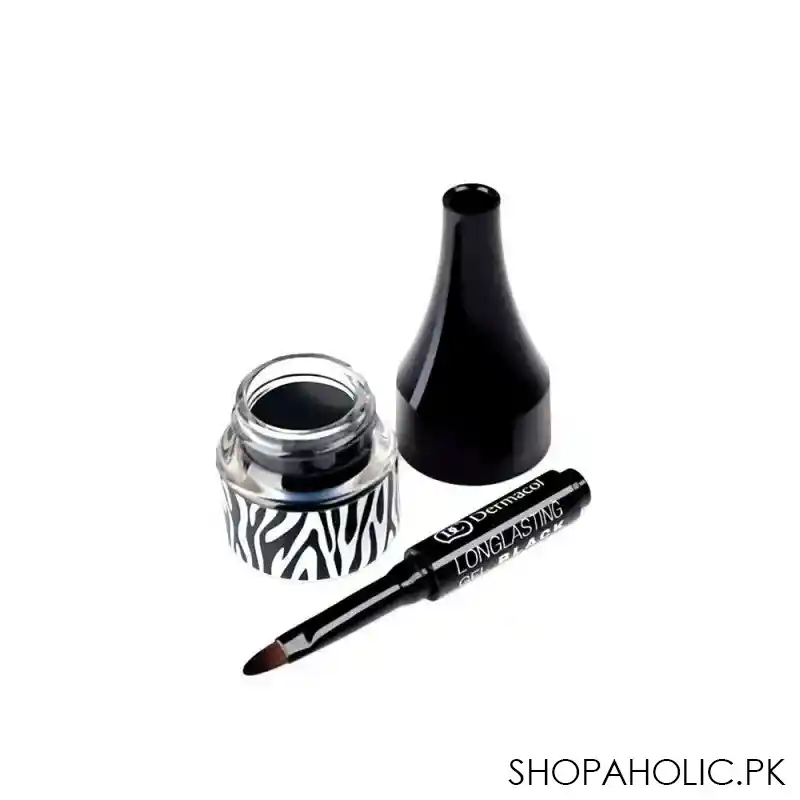 dermacol long lasting gel eye liner, black image2