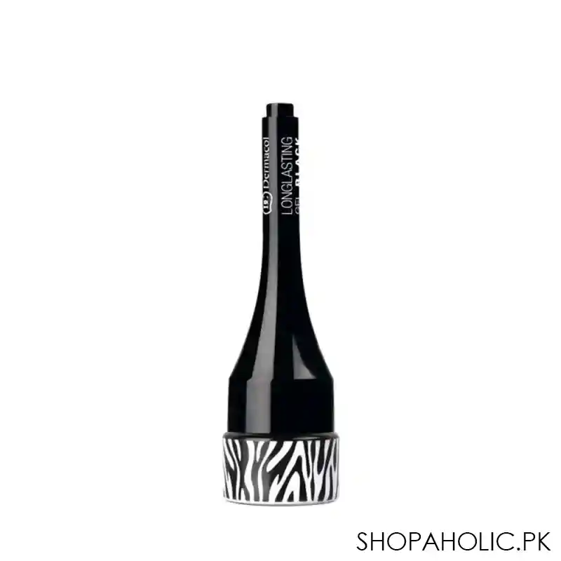 dermacol long lasting gel eye liner, black image3