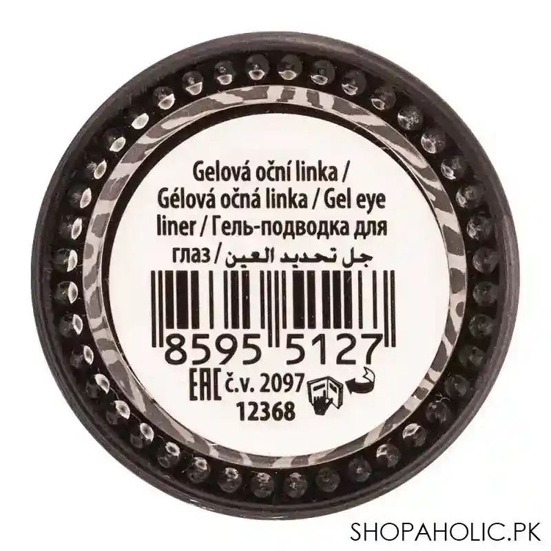 dermacol long lasting gel eye liner, black image4