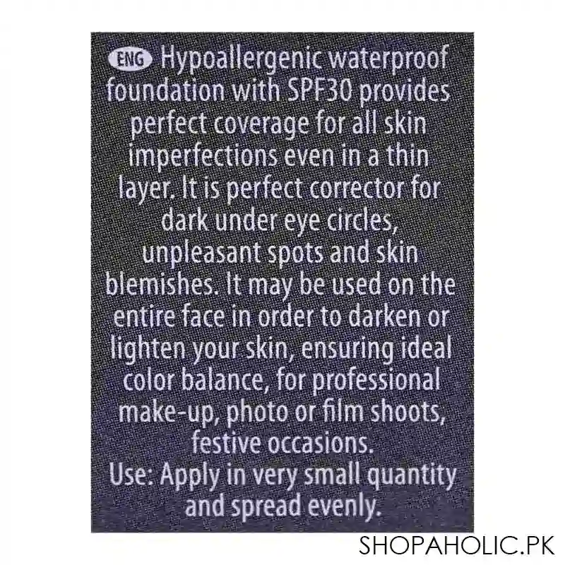 dermacol make up cover, 212, spf 30 hypoallergenic foundation, 30g image3