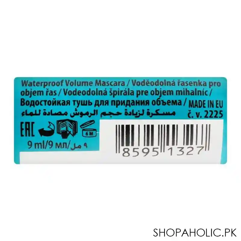 dermacol volume mania waterproof mascara, 9ml image3