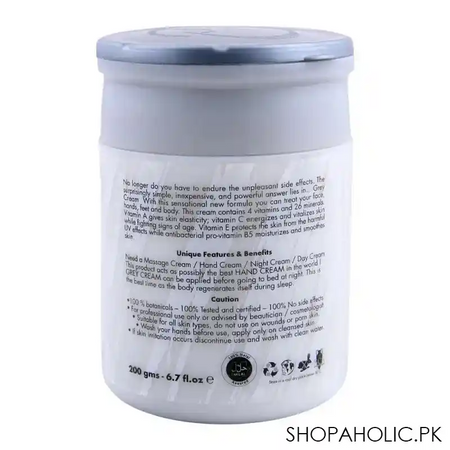 dermacos dermapure multipurpose grey cream, 200g image2