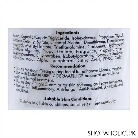 dermacos dermapure multipurpose grey cream, 200g image3